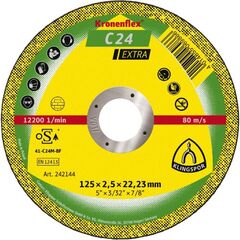  Klingspor C 24 EXTRA Trennscheibe C 24 EX Trennscheiben 125 x 2,5 x 22,23 mm gerade 12461022