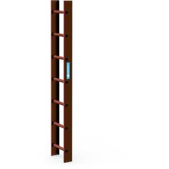  Dachleiter Dachleiter 2,0 m Kupferbraun 7 Sprossen 12456457
