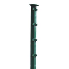  Eckpfosten Zauneckpfosten mit Flacheisen RAL 6005 2200 mm 12463809