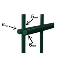  6/5/6 Doppelstabmatte 6/5/6 RAL 6005 630 mm 12463773