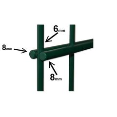  8/6/8 Doppelstabmatte 8/6/8 RAL 6005 630 mm 12463782