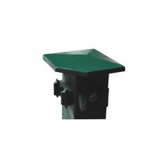  Eckpfosten Zauneckpfosten mit Flacheisen RAL 6005 1200 mm 12463804