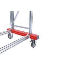  Stationäre Treppen, Überstiege und Podesttreppen Hymer Fahrbare Plattformtreppe, Treppenneigung 60°, Stufenbreite 800 mm, 15 Stufen, Standhöhe 4,25 m 12379136