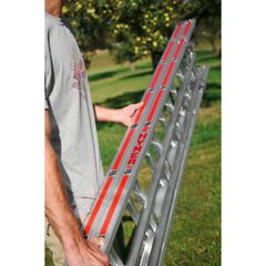  Leitern für spezielle Anwendungen Hymer Obstbaumleiter, zweiteilig, 2x10 Sprossen, Länge eingef. 3,04 m / ausgef. 5,28 m 12378329