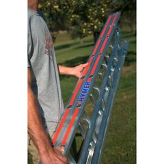  Leitern für spezielle Anwendungen Hymer Obstbaumleiter, zweiteilig, 2x10 Sprossen, Länge eingef. 3,04 m / ausgef. 5,28 m 12378329