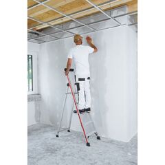  Stufen- und Plattformleitern Hymer Stufenstehleiter mit Plattform, einseitig begehbar, 6 Stufen, Standhöhe 1,35 m 12378539