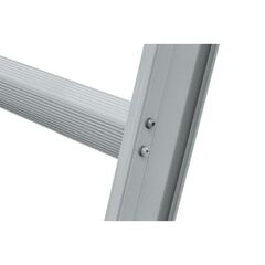  Leitern für spezielle Anwendungen Hymer Dachauflegeleiter aus Aluminium, RAL 8004 ziegelrot beschichtet, 7 Sprossen, Länge 1,95 m 12378311