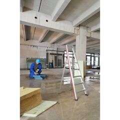  Stufen- und Plattformleitern Hymer Stufenstehleiter mit Plattform, Stufenzahl inkl. Plattform 5, Standhöhe max. 1,14 m 12378599