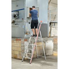  Stufen- und Plattformleitern Hymer Plattformleiter mit Handlauf, 6 Stufen, Standhöhe 1,40 m 12378643