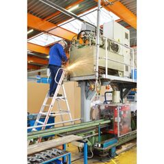  Stufen- und Plattformleitern Hymer Plattformleiter mit Handlauf, 6 Stufen, Standhöhe 1,40 m 12378643