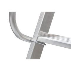  Stufen- und Plattformleitern Hymer Plattformleiter mit Kipprollen und langem Handlauf, 7 Stufen, Standhöhe 1,65 m 12378622