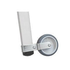  Stufen- und Plattformleitern Hymer Plattformleiter mit Kipprollen und langem Handlauf, 7 Stufen, Standhöhe 1,65 m 12378622