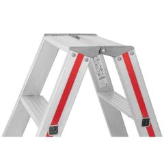  Hymer Neuheiten Hymer Stufenstehleiter mit Rollen, beidseitig begehbar, 2x8 Stufen, Länge 2,05 m 12378368