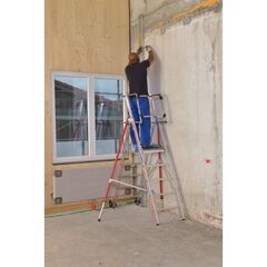  Stufen- und Plattformleitern Hymer Plattformleiter HYMER ProTect, 4 Sprossen, Standhöhe 0,93 m 12378543