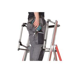  Stufen- und Plattformleitern Hymer Plattformleiter HYMER ProTect, 4 Sprossen, Standhöhe 0,93 m 12378543