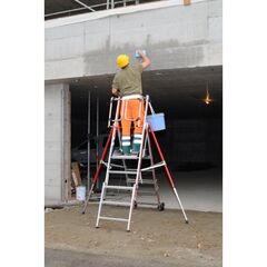  Stufen- und Plattformleitern Hymer Plattformleiter HYMER ProTect+, 6-10 Sprossen, Standhöhe 1,39-2,24 m 12378635