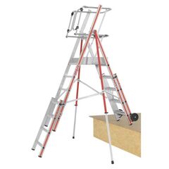  Stufen- und Plattformleitern Hymer Plattformleiter HYMER ProTect+, 6-10 Sprossen, Standhöhe 1,39-2,24 m 12378635