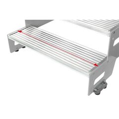  Arbeitspodeste & Tritte Hymer Industrietritt, Grundmodul, Stufenbreite 800 mm, 2 Stufen, Standhöhe 0,40 m 12378290