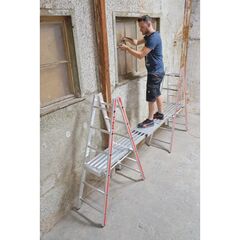  Sprossenleitern Hymer Sprossenstehleiter, beidseitig begehbar, 2x10 Sprossen, Länge 2,88 m 12378447