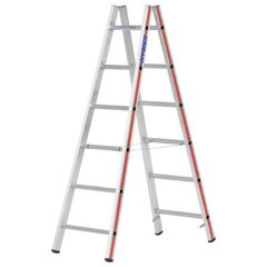  Sprossenleitern Hymer Sprossenstehleiter, beidseitig begehbar, 2x10 Sprossen, Länge 2,88 m 12378447