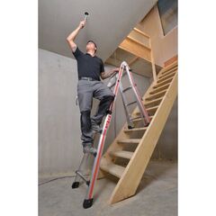  Sprossenleitern Hymer Teleskopleiter, 4x5 Sprossen, Länge eingef. 2,90 m / ausgef. 5,14 m 12378461