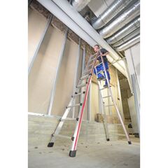  Sprossenleitern Hymer Teleskopleiter, 4x5 Sprossen, Länge eingef. 2,90 m / ausgef. 5,14 m 12378461