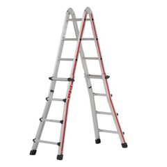  Sprossenleitern Hymer Teleskopleiter, 4x5 Sprossen, Länge eingef. 2,90 m / ausgef. 5,14 m 12378461