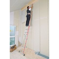  Sprossenleitern Hymer Mehrzweckleiter, zweiteilig, 2x12 Sprossen, Länge eingef. 3,44 m / ausgef. 5,98 m 12378423