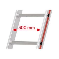  Sprossenleitern Hymer Mehrzweckleiter, zweiteilig, 2x12 Sprossen, Länge eingef. 3,44 m / ausgef. 5,98 m 12378423