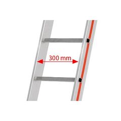  Sprossenleitern Hymer Seilzugleiter, dreiteilig, 3x12 Sprossen, Länge eingef. 3,57 m / ausgef. 8,34 m 12378422