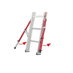  Sprossenleitern Hymer Seilzugleiter, dreiteilig, 3x12 Sprossen, Länge eingef. 3,57 m / ausgef. 8,34 m 12378422