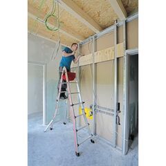  Sprossenleitern Hymer Teleskopleiter, 4x6 Sprossen, Länge eingef. 3,46 m / ausgef. 6,26 m 12378503