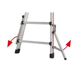  Sprossenleitern Hymer Teleskopleiter, 4x6 Sprossen, Länge eingef. 3,46 m / ausgef. 6,26 m 12378503