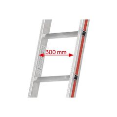  Sprossenleitern Hymer Mehrzweckleiter, zweiteilig, 2x6 Sprossen, Länge eingef. 1,83 m / ausgef. 2,95 m 12378420