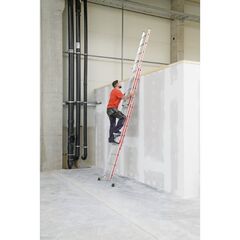  Sprossenleitern Hymer Mehrzweckleiter, dreiteilig, 3x7 Sprossen, Länge eingef. 2,15 m / ausgef. 4,95 m 12378418