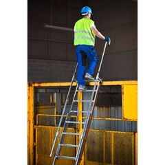  Sprossenleitern Hymer Einhänge-Schiebeleiter, 2x9 Sprossen, Länge eingef. 2,47 m / ausgef. 3,72 m 12378470