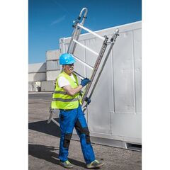  Sprossenleitern Hymer Einhänge-Schiebeleiter, 2x9 Sprossen, Länge eingef. 2,47 m / ausgef. 3,72 m 12378470