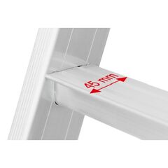  Sprossenleitern Hymer Einhänge-Schiebeleiter, 2x9 Sprossen, Länge eingef. 2,47 m / ausgef. 3,72 m 12378470