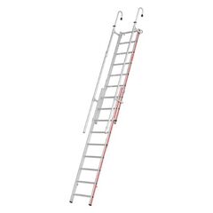  Sprossenleitern Hymer Einhänge-Schiebeleiter, 2x9 Sprossen, Länge eingef. 2,47 m / ausgef. 3,72 m 12378470