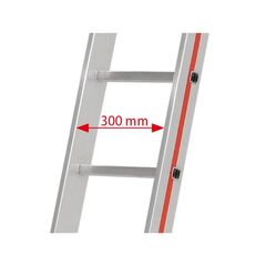  Sprossenleitern Hymer Seilzugleiter, dreiteilig, 3x18 Sprossen, Länge eingef. 5,30 m / ausgef. 12,30 m 12378425