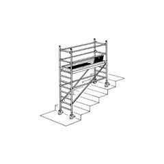  Hymer Fahrgerüste Hymer Fahrgerüst mit Ausleger, Bühnenlänge 2,45 m, Rahmenteilbreite 1,50 m, Reichhöhe 5,40 m 12378928