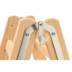  Sprossenleitern Hymer Holz-Sprossenstehleiter, beidseitig begehbar, 2x5 Sprossen, Länge 1,52 m 12378472