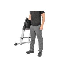  Sprossenleitern Hymer Teleskop-Anlegeleiter „ZoomMaster®“, 13 Sprossen, Länge eingef. 0,97 m / ausgef. 3,96 m 12378426