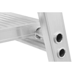  Stehleiter Hymer Stufenstehleiter mit Plattform, einseitig begehbar, 8 Stufen, Standhöhe 1,85 m 12378590