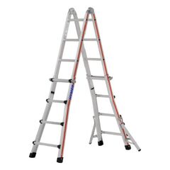  Sprossenleitern Hymer Teleskopleiter „TELESTEP“, 4x6 Sprossen, Länge eingef. 3,46 m / ausgef. 6,26 m 12378471