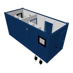  Containex Sanitärcontainer Containex 20' WC-CONTAINER Damen / Herren - blau 1238800
