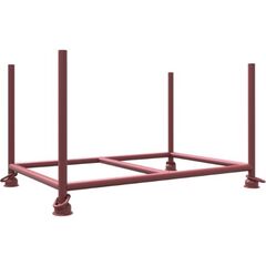  Stapelpalette Stapelpalette 
Außenmaße: 1,52 m x 0,96 m x 0,88 m
Füllmaße: 1,43 m x 0,87 m x 0,70 m
Standrohre und Querholme aus 
Ø 48,3 mm Rundrohr gefertigt
mit 12464174