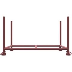  Stapelpalette Stapelpalette 
Außenmaße: 1,52 m x 0,96 m x 0,88 m
Füllmaße: 1,43 m x 0,87 m x 0,70 m
Standrohre und Querholme aus 
Ø 48,3 mm Rundrohr gefertigt
mit 12464174