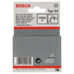  Feindrahtklammern, Typ 53 Bosch Feindrahtklammer Typ 53, für Druckluftnagler/Drucklufthefter 12375042