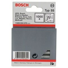  Schmalrückenklammern, Typ 55 Bosch Schmalrückenklammer Typ 55, für Druckluftnagler/Drucklufthefter 12375051